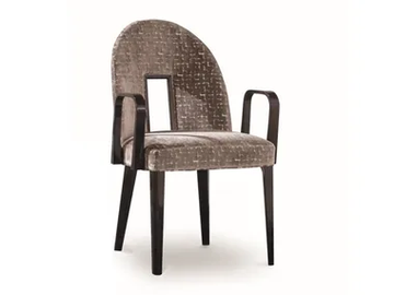 MUSA - Upholstered fabric chair with armrests by Costantini Pietro - view 2